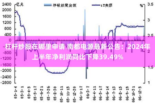 杠杆炒股在哪里申请 南都电源最新公告：2024年上半年净利润同比下降39.49%